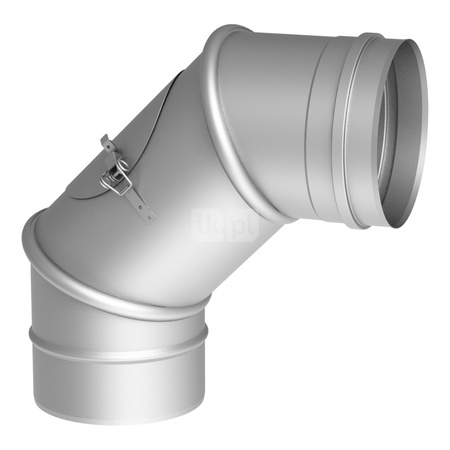 Kolano regulowane 0-90st. fi200mm z wyczystką