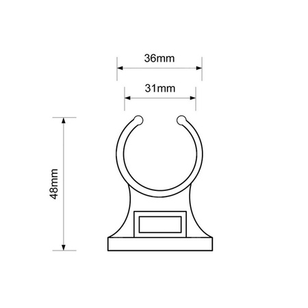 Uchwyt mocujący 32mm