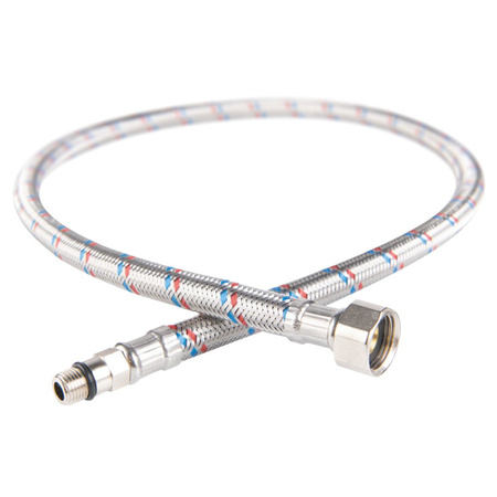 Wąż bateryjny w oplocie stalowym L-50 M10 x 3/8 krótki