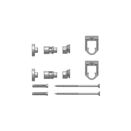 Zestaw mocowań Kermi Fertighausbefestigung 2er Set WA 30mm, Typ 11-33, 3. Konsole ab BL1800