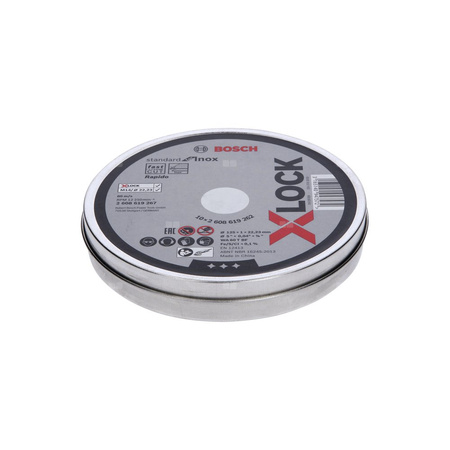 Bosch Tarcza tnąca Standard for Inox 125x1x22,23 mm X-LOCK