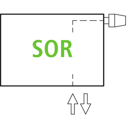 Grzejnik płytowy typ 11 KERMI V-HHV QN3876(R), z osłoną wym. 700 x 4400 mm, kolor biały, moc 3876 W