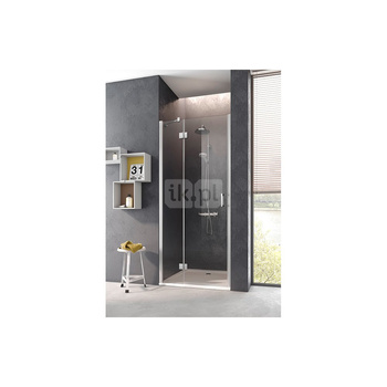 Kermi drzwi otwierane Osia SFR 1200x 2000 BV: 1180-1210 srebro wysoki połysk, szkło ESG przezroczyste z Clean