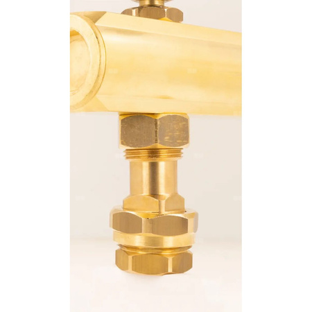 Zespół przyłączeniowy AFRISO BSB 3/4'' GW x szybkozłącze, max. 6 bar + wskaźnik ciśnienia