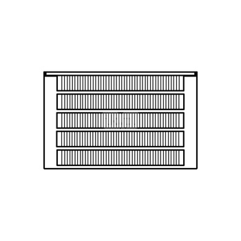 Konwektor Kermi Kon m. Str. Typ55 BH210x316x2800mm QN6642, weiß, 6bar, m. Abd., AB Uni.