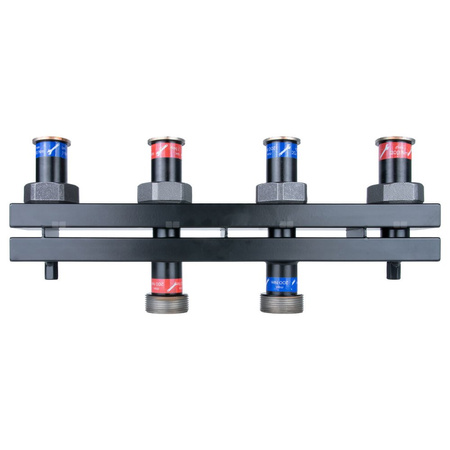 Rozdzielacz do instalacji c.o. AFRISO KSV 125-2 GZ 1 1/2'', 2-obieg. Nakrętka 1 1/2'', max. 70 kW
