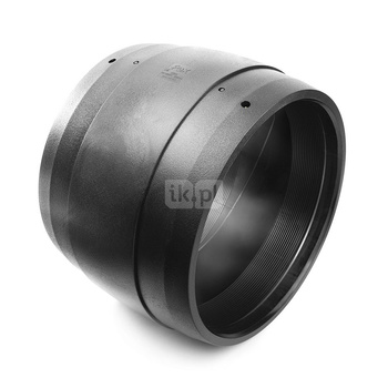 Mufa elektrooporowa FOX SDR 11 do gazu, PE (stan surowy) / PE (stan surowy) (czarny), 355 mm x 355 mm (mze x mze), do kanalizacji do rur PE