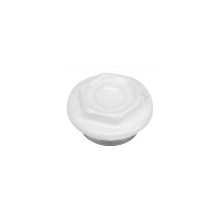 Korek do grzejnika G 500 C, E, F prawy KFA Armatura, stal nierdzewna, kolor biały RAL9010 do grzejników