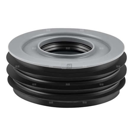 Złącze wewnętrzne na bosy koniec rury MAGNAPLAST HT PLUS HTR redukcja, PP (szary), DN 110 x DN 75 (ww x wz), do kanalizacji