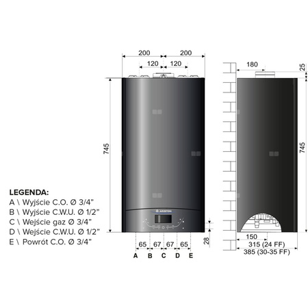 Kocioł wiszący kondensacyjny ALTEAS ONE+ NET 24