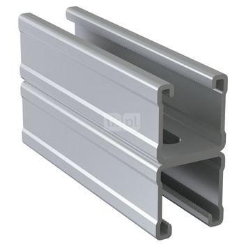 Szyna montażowa podwójna NICZUK SDMF, gr. 2.5 mm, dł. 4000 mm, stal nierdzewna (ocynk galwaniczny)