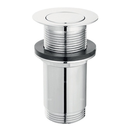 Zawór spustowy uniwerrsalny do umywalek bez przelewu, wysoki, chrom