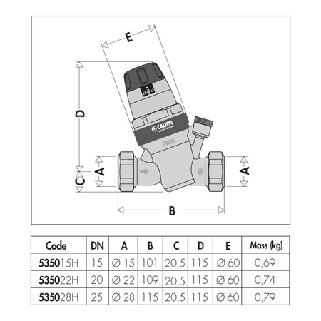 Regulator ciśnienia z wymiennym wkładem. Dla wysokich temperatur O 28