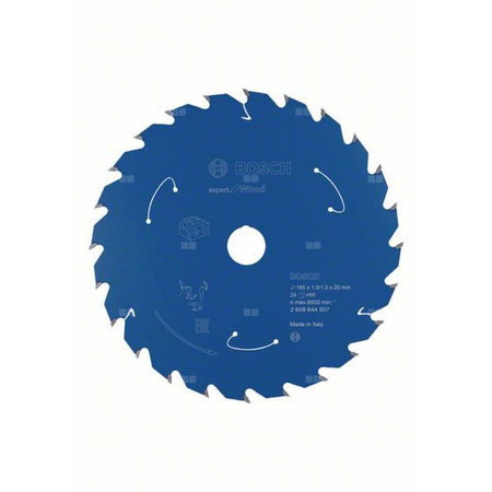 Ostrze do piły tarczowej bezprzewodowej Expert for Wood 165 x 1,5 / 1 x 20 T24