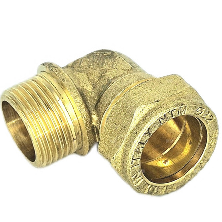 Kolano skręcane QIK Do rur miedzianych, mosiądz, 1'' x 28 mm (GZ x złącze skręcane)