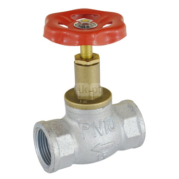 Zawór wodny FERRO Zaporowy prosty grzybkowy, żeliwo GW 1/2'' x GW 1/2''