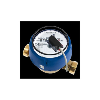 Wodomierz jednostrumieniowy suchobieżny z nadajnikiem impulsów REED SIMPLE, typu GSD8-R DN 15 Q3=1,6 m3/h R100/50, Tmax: 30st.C, L=110 mm