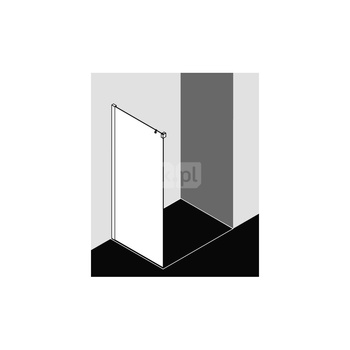 Ściana boczna prysznicowa KERMI Nica TWL SWS SR Opaco Clean 830 mm x 2000 mm