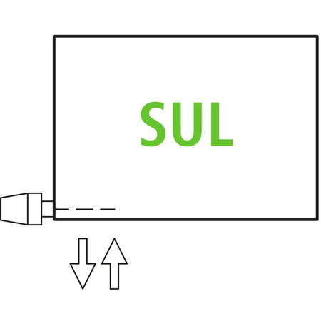 Grzejnik płytowy typ 11 KERMI V-HHV QN2324(R), z osłoną wym. 420 x 2800 mm, kolor biały, moc 2324 W