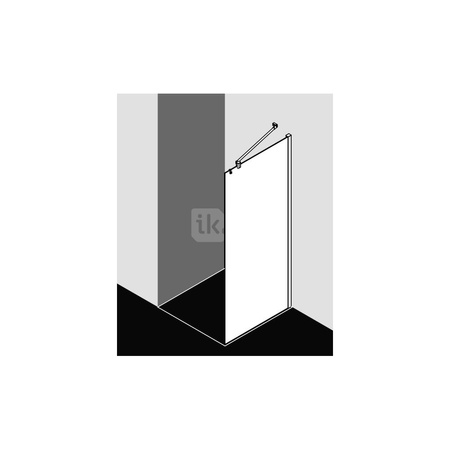 Ściana boczna prysznicowa KERMI MENA TWG SWS SR Opaco Clean 900 mm x 2000 mm