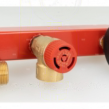 Zespół przyłączeniowy AFRISO BSS 3/4'' GW x szybkozłącze, max. 3 bar + wskaźnik ciśnienia