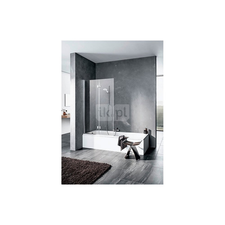 Kermi Ściana skład. Liga 2PL 1000x1500 980-1005 SIHG ESG Clean Składany 2-skrzydłowy parawan nawannowy drzwi otwierane w lewo