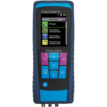 Sensor O2, CO/H2, NO, pomiar ciągu kominowego AFRISO Multilyzer STx wyświetlacz kolorowy TFT 3,5'', akumulator Li-Ion, z drukarką, z walizką