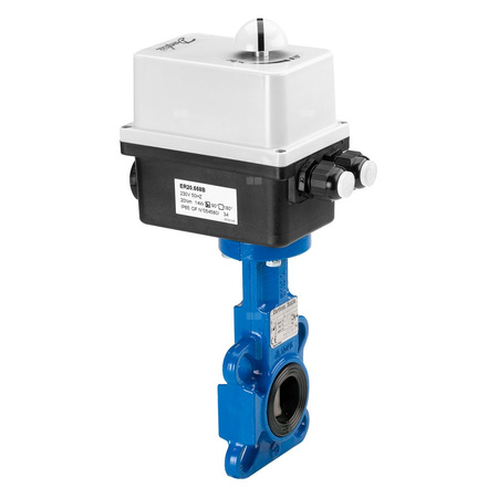 Przepustnica VFY-WA PN16 DN80 CI/EP/EPDM, siłownik elektryczny 230V