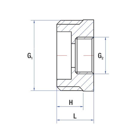 Złącze redukcja RUMET mosiądz 1/2'' x M14 (GZ x GW), 50 mm