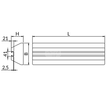 Podpora dachowa PDE 600mm PDE600