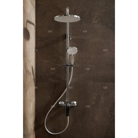 AGAT, DESZCZOWNIA Z BATERIĄ NATRYSKOWĄ, CHROM