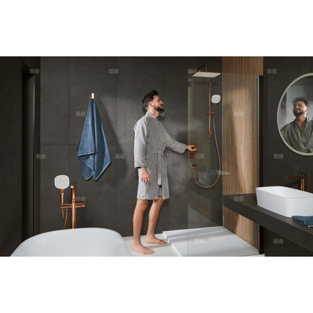 Natrysk przesuwny Malaga, kompletny, PVD brushed rose gold