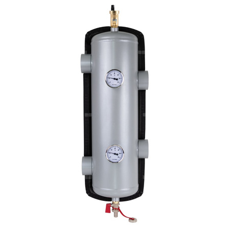 Sprzęgło hydrauliczne ocieplone BLH 822, 200 kW, 4x GW G2'', 6x GW G1/2'' odpowietrznik automatyczny, zawór spustowy, termometry, tuleja zanurzeniowa, korek