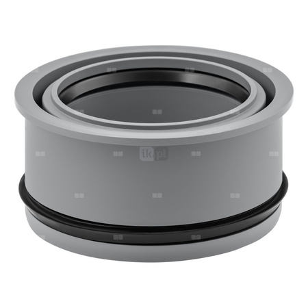 Złącze wewnętrzne MAGNAPLAST HT PLUS HTR redukcja, PP (szary), DN 160 x DN 110 (ww x wz), do kanalizacji