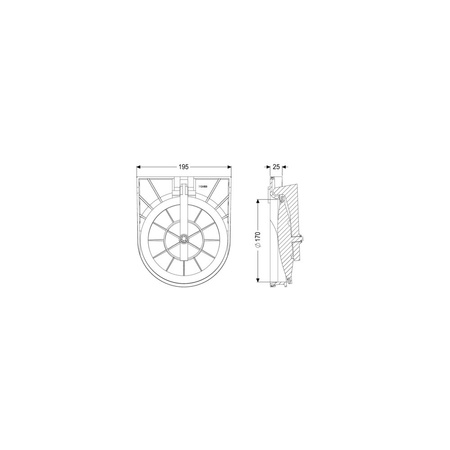 Część wsuwana z klapa z tworzywa do Staufix (oprócz FKA i SWA) DN200