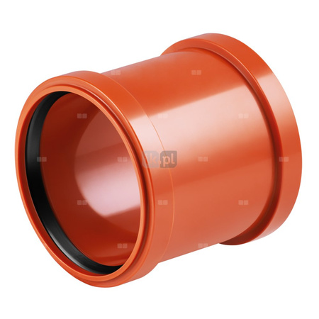 Mufa przesuwna MAGNAPLAST KG KGU, PVC-U (pomarańczowy), DN 500 x DN 500 (ww x ww), do kanalizacji