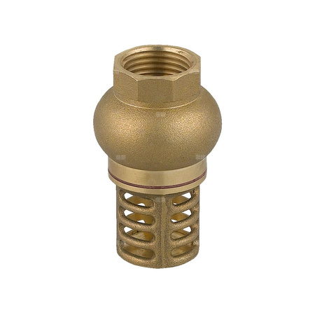 Zawór zwrotny FERRO z mosiężnym koszem ssącym 3/4'' GW PN 10 max. 100'C