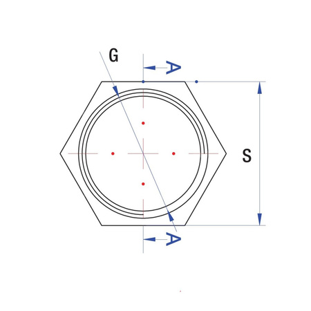 Nakrętka RUMET kontrująca G 1/2 mosiądz