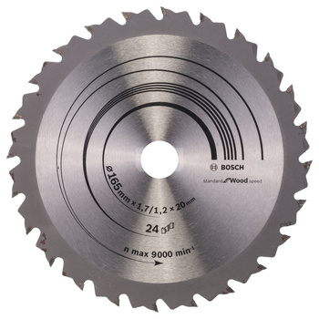 Tarcza pilarska Speedline Wood CIRCULAR SAW BLADE #165X1.7X20X24T