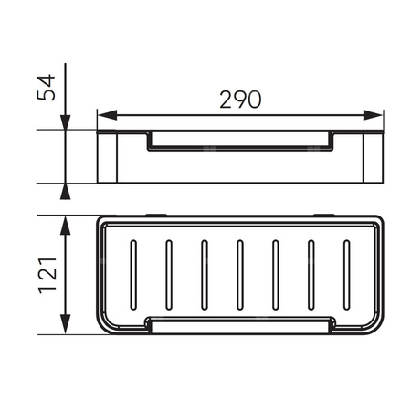 EMOTION półka narożna na kosmetyki, biały