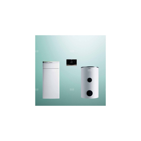 Pakiet systemowy OZE - Pompa ciepła gruntowa solanka-woda VAILLANT VWF 157/4 flexoTHERM 14.4 kW 400 V + Regulator sensoCOMFORT VRC 720 + Zasobnik c.w.u. VIH RW300/3BR + Moduł komunikacji internetowej VR 940f