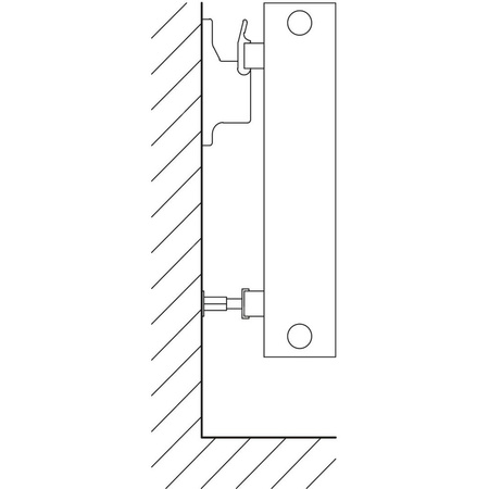 Grzejnik płytowy typ 20 KERMI V-HHV, z osłonami wym. 350 x 5200 mm, kolor biały, moc 3359 W