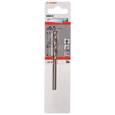 WIERTŁO STAND. HSS-G 135 '5,5/57MM