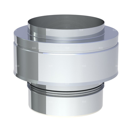 Osłona dwuścienna wylotu przewodu kominowego JEREMIAS 205-DWETN-AL32 350 mm