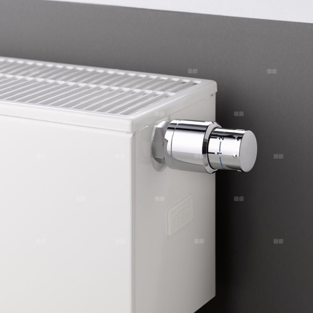 Kermi® Plan-V Typ10 wys755x63x405mm biały,10bar,zaworowy,lewy,bez osłony