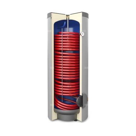 Hybrydowy system grzewczy: pompa ciepła PRIMA S 3F R32 16GT (typu SPLIT) + wymiennik c.w.u. do pomp ciepła TOWER GRAND 300 l + bufor 60 l + zawór trójdrogowy + komplet elektryczny + centrala Sinum Lite