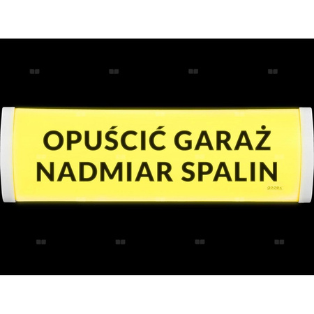 Tabl. ostrzeg. TP-4.As/H5, "UWAGA! NADMIAR SPALIN", wbud cicha syren, zasil 12V