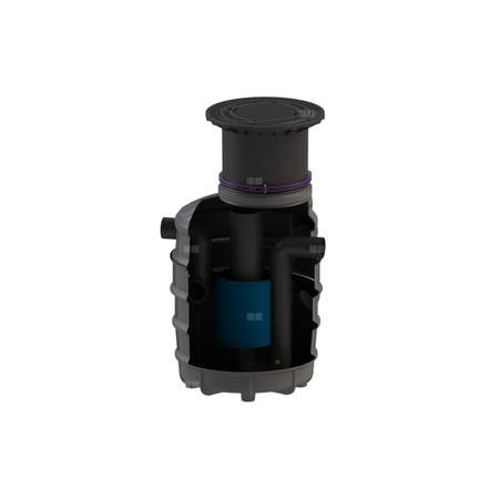 Separator koalescencyjny LW 1000,NS6, osadnik 1000l właz kl.D