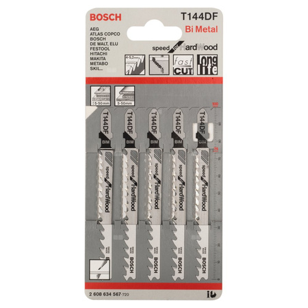 Brzeszczot do wyrzynarek T 144 DF 5 szt. NS