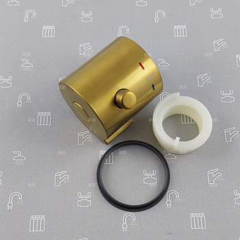 Uchwyt regulacji temperatury wody do baterii natryskowej termostatycznej MOZA GOLD